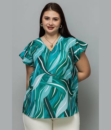 Purys Women's Viscose Regular Top ( Green )