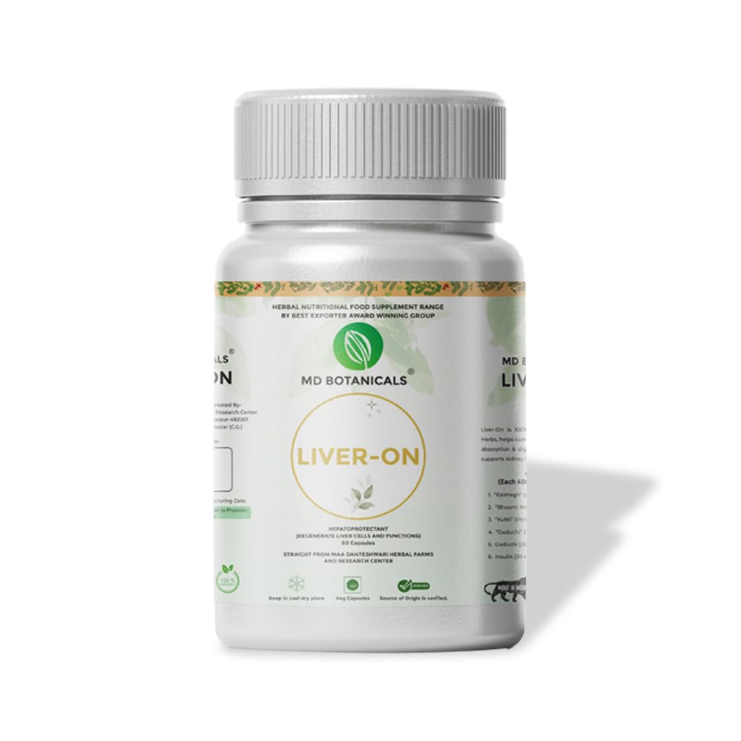 Liver On (60 Caps), Maa Danteshwari Herbal Farm's 100% Natural & Certified Organic Herbs