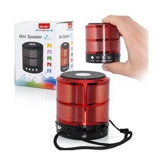 Unv Mini Bluetooth Speaker With Fm Radio, Memory Card Slot, Usb Pen Drive Slot, Aux Input ( Pack Of 1, Assorted Color)