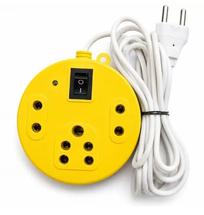 Multi-socket Extension Board With an Integrated Power Switch and Indicator Light.with 3 Meter Long Copper Wire