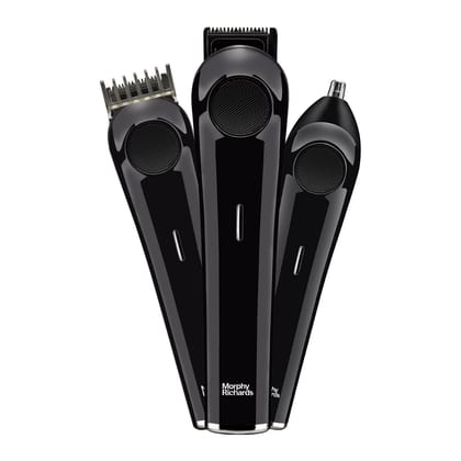 Morphy Richards Kingsman Elite | 3-in-1 Multipurpose for Men |Grooming Kit, Shaver, Nose & ear |USB Rechargeable | Stainless Steel Blades|Quick Charge|2-Yr Warranty|Gift for Him Black Morphy Richards Kingsman Elite | 3-in-1 Multipurpose for Men |Grooming Kit, Shaver, Nose & ear |USB Rechargeable | Stainless Steel Blades|Quick Charge|2-Yr Warranty|Gift for Him Black