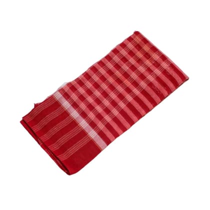 MAYAPURI Pure Cotton Traditional Handloom Gamcha/Gamchha/Gamucha/Gamusa/Towel (Red & White) MAYAPURI Pure Cotton Traditional Handloom Gamcha/Gamchha/Gamucha/Gamusa/Towel (Red & White)