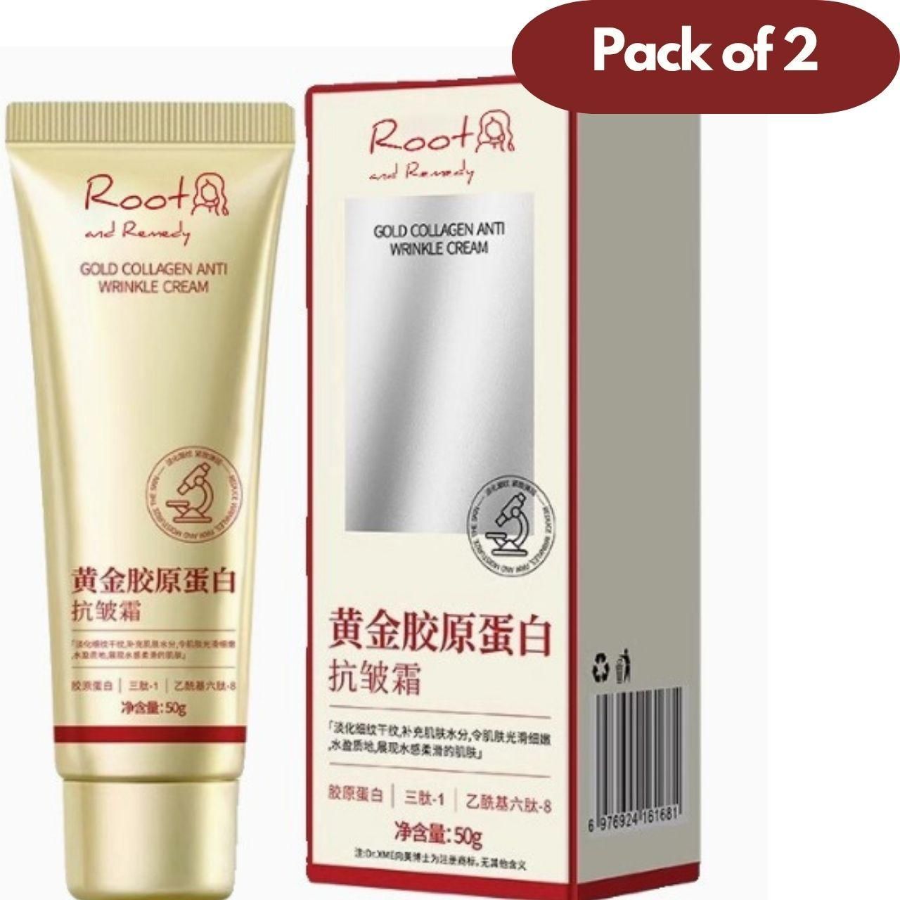 Gold Collagen Anti Wrinkle Cream 100 gm Pack of 2