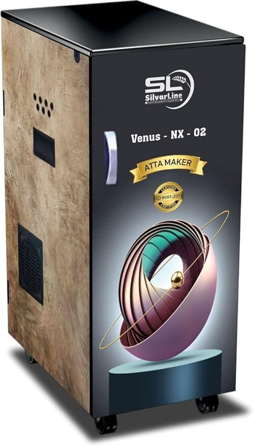 SILVERLINE VENUS-NX-02 Automatic Domestic Flour Mill Machine, Atta Chakki, Aata Maker, Ghar Ghanti, Flour Mill for Home