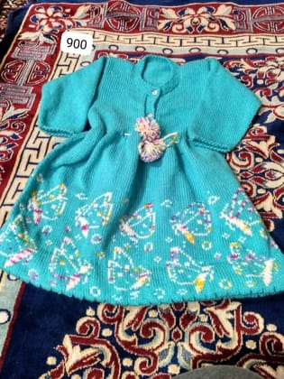 Kids frok Firozi colour