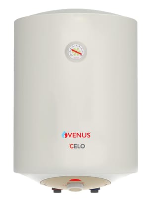 VENUS Celo 25Cv 25-Litre Storage Water Heater | Bee Star Rating - 5 Star | Porecelain Enamel Glasslined Tank | Guarantee - 7 Years on Inner Tank| Heat Retention Technology (Ivory) VENUS Celo 25Cv 25-Litre Storage Water Heater | Bee Star Rating - 5 Star |