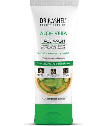 DR RASHEL Aloe Vera Face Wash Cleanses and refreshes all types of skin (100 ml, Pack of 1)