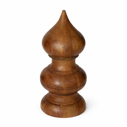 Wooden Kalash Dome – 2.36 × 5.51 Inch (60 × 140 mm) – Non-Polished Teak Wood Pooja Mandir Top – Handcrafted Wooden Finial Decorative Showpiece – Kalasam for Home Temple Wooden Kalash Dome – 2.36 × 5.51 Inch (60 × 140 mm) – Non-Polished Teak Wood Pooja Mandir Top – Handcrafted Wooden Finial Decorative Showpiece – Kalasam for Home Temple