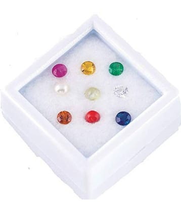 PAYSTORE NAVRATNA Set of Gems for 9 Planets/Navgrah Stone 4mm Box for Navgrah Grah Shanti, Energised gemstone