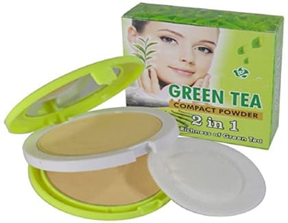 Elecsera 2IN1 COMPACT GREEN TEA BEIGE Compact (Skin, 24 g)
