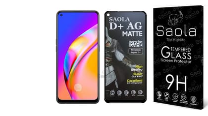 Saola D+ Matte Tempered Glass With 18H Hardness Foroppo F19 Smartphone(Pack Of 1)With Free Installation Kit. Full Screen Coverage -6.43 Inch Saola D+ Matte Tempered Glass With 18H Hardness Foroppo F19 Smartphone(Pack Of 1)With Free Installation Kit. Full