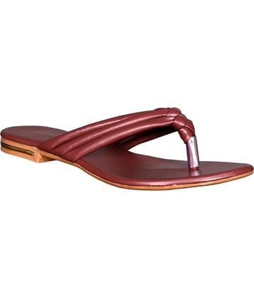 Footprints Maroon Women's Flats