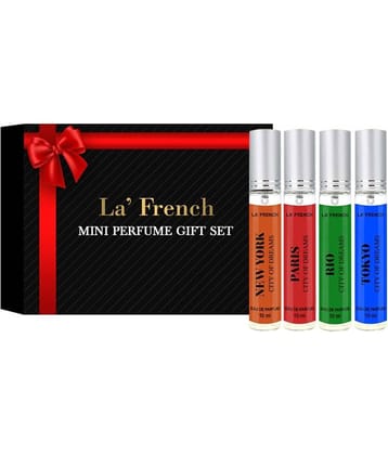 LA FRENCH - Mini Gift Set City Perfumes Eau De Parfum (EDP) For Unisex 40ml ( Pack of 1 )
