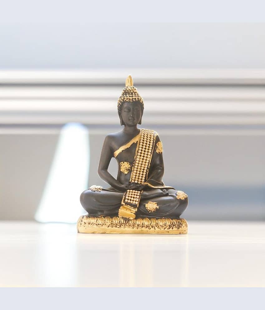 BECKON VENTURE Samadhi Buddha Showpiece 19.5 cm - Pack of 1