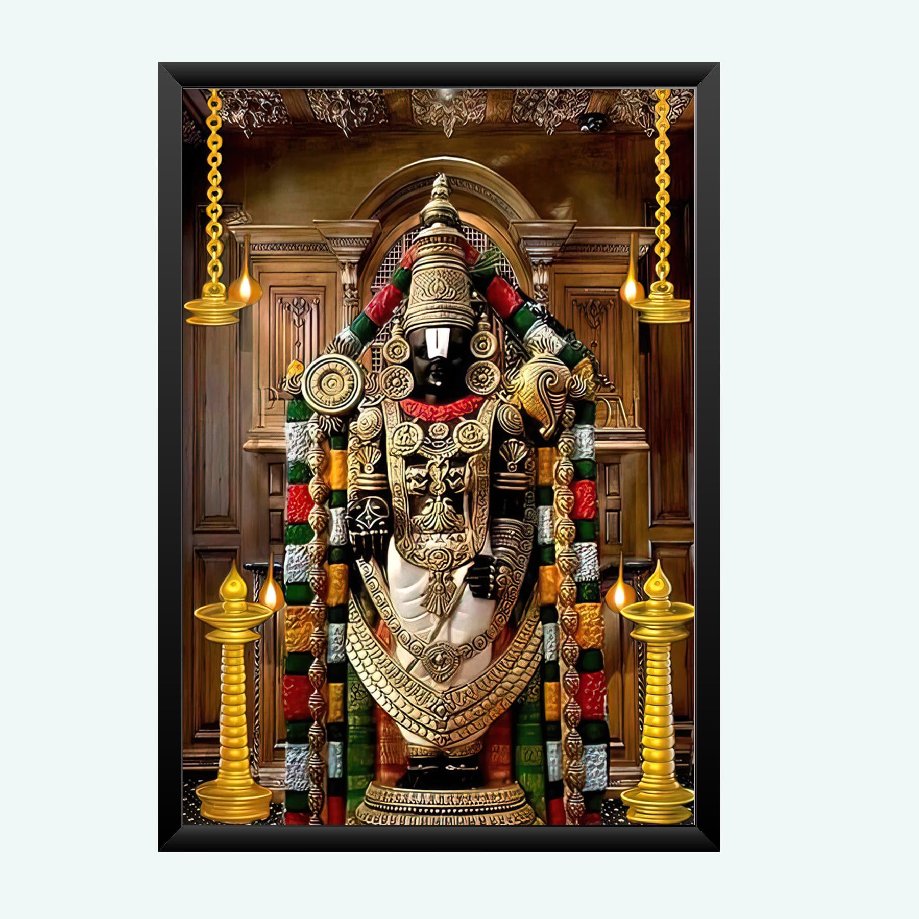 NOKKES tirupati blalaji Venkateswara tirupati blalaji Photo Frames Religious Photo frame 5X7 Inch Photo Frame_AQW45