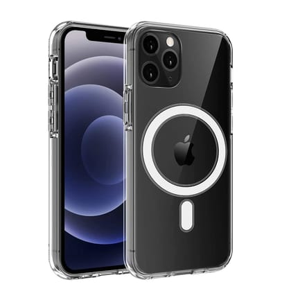 LIRAMARK Magnetic MagSafe Compatible Protective Clear Case for Apple iPhone 11 Pro (Transparent)