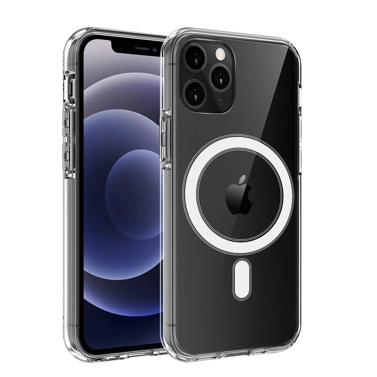 LIRAMARK Magnetic MagSafe Compatible Protective Clear Case for Apple iPhone 11 Pro (Transparent)