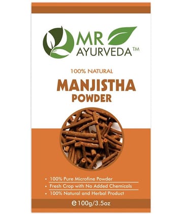 MR Ayurveda Manjistha Powder, Hair Conditioning Face Pack Masks 100 gm