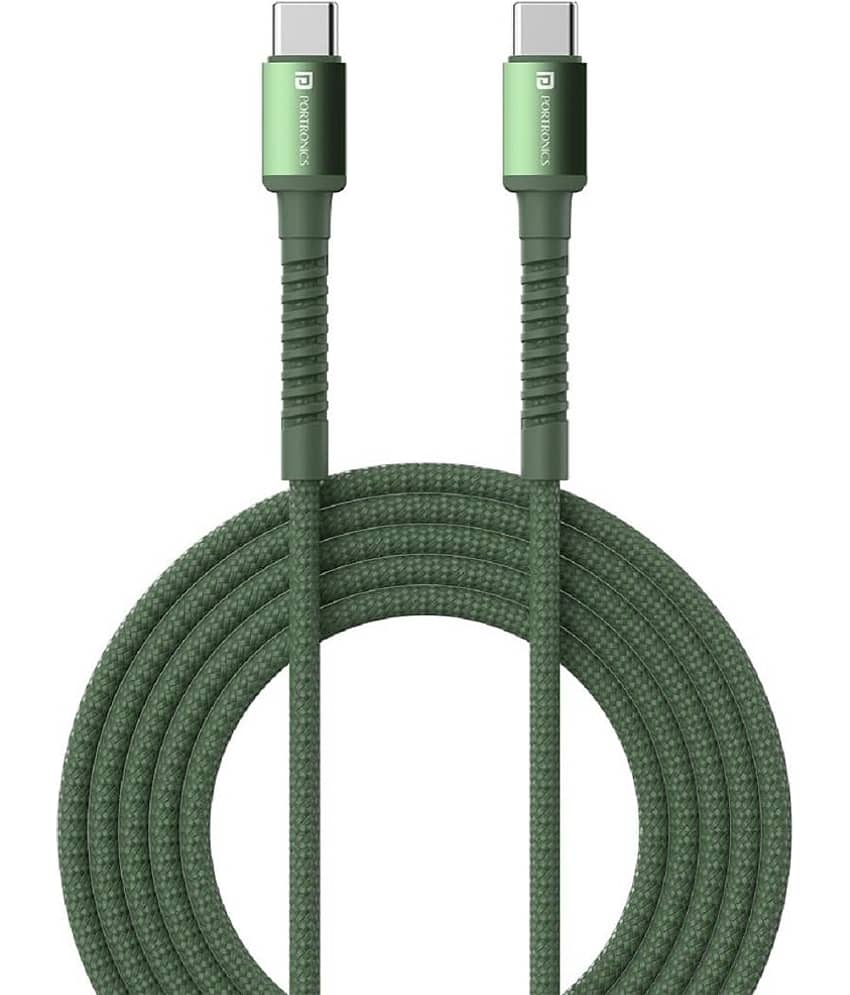 Portronics Green 5 A Type C Cable 1 Meter