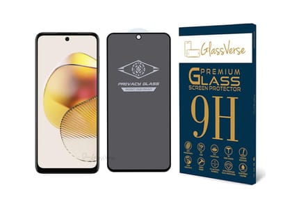 GlassVerse Ultra Privacy Tempered Glass For Motorola G73 5G (PACK OF 1) with Free Installation Kit. Edge To Edge. (In-Screen FingerPrint Lock will not work with the Privacy Guard) - 6.5 inch GlassVerse Ultra Privacy Tempered Glass For Motorola G73 5G (PA