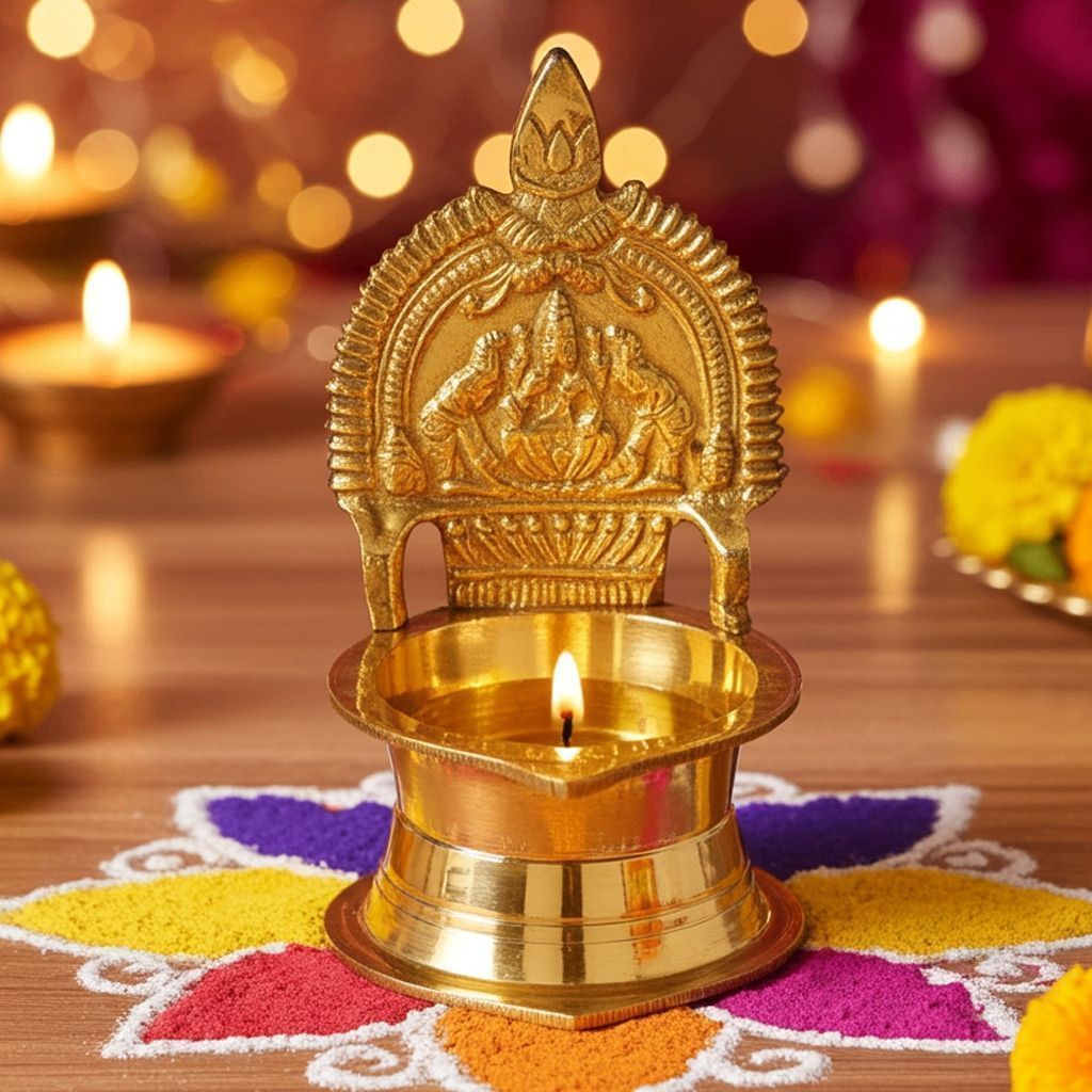 Brass Kamakshi Deepak No. 40 (ZMAS392 H)
