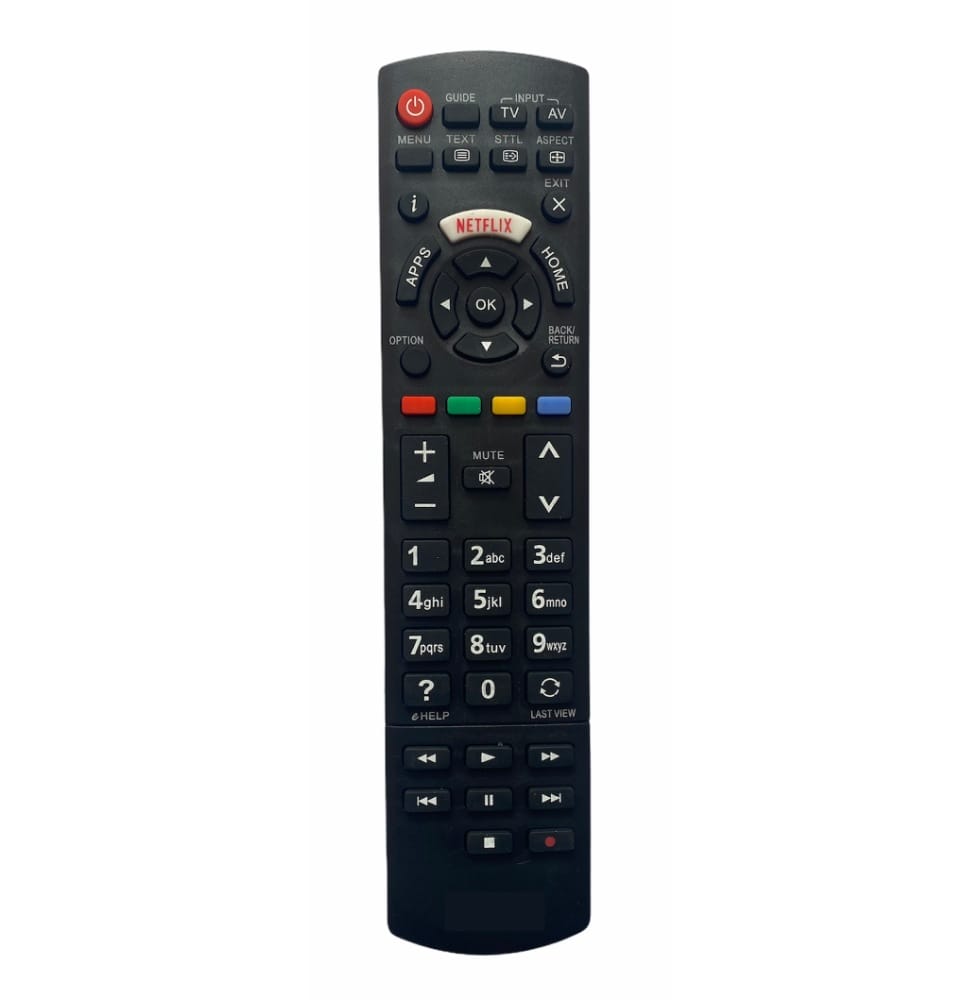 Remote with Netflix Function (No Voice), Compatible with Panasonic Smart TV LCD or LED Remote Control (Exactly Same Remote will Only Work)
