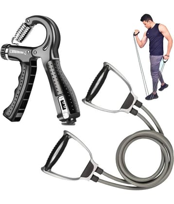 Toning Tube and Hand Grip Strengtheners Combo Pack for Men and Women, Toning Tube, With Counter Hand Grip