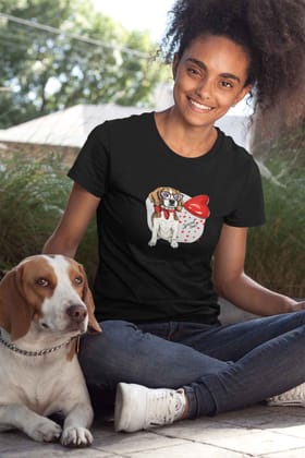 Round Neck T-Shirt (Women) - Beagle Furever Love (11 colours)