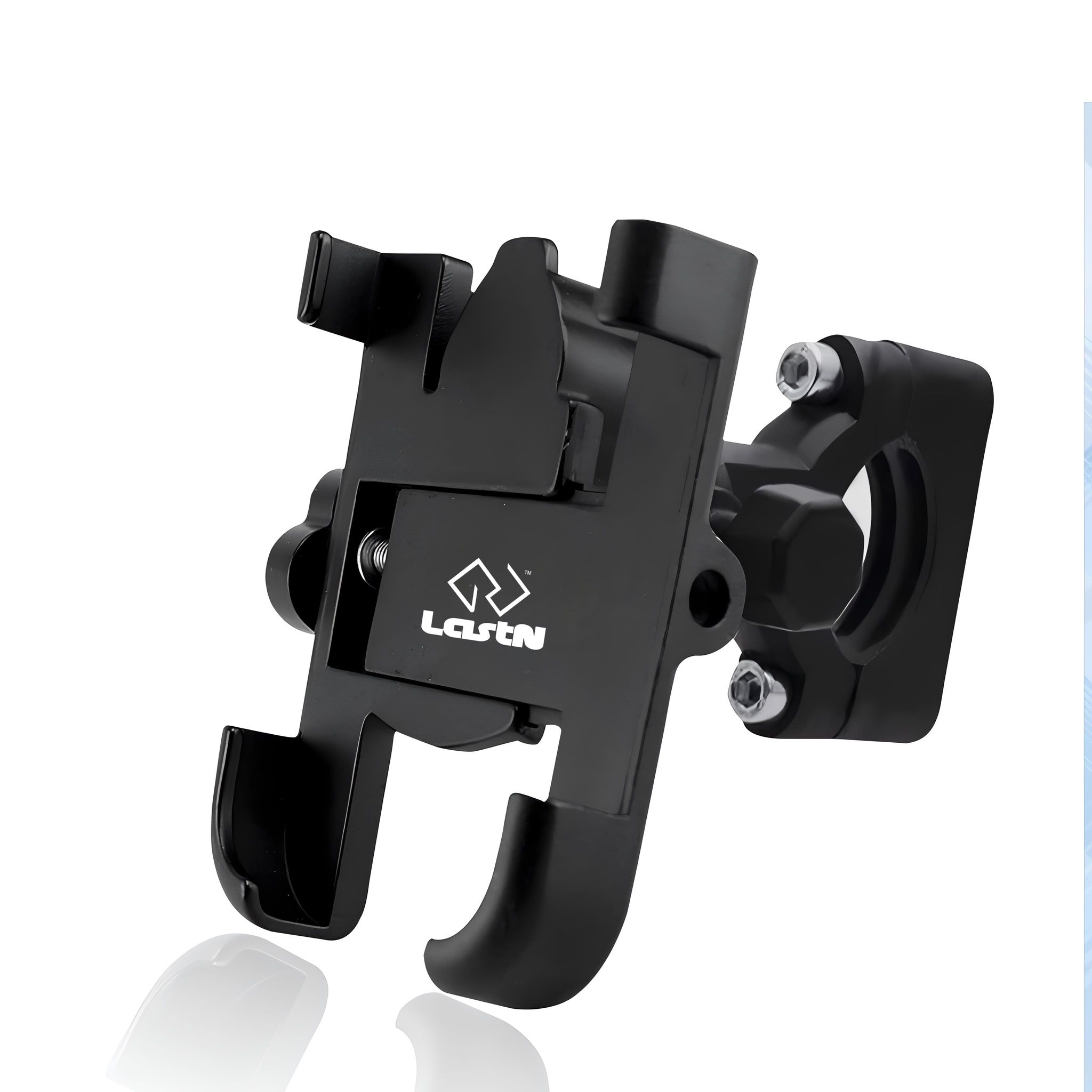 LastN 1 Year Warranty Universal Bike Mount Holder Metal Body 360 Degree Rotating Handlebar Metal Body Cradle Stand for Bicycle, Motorcycle, Fits All Smartphones