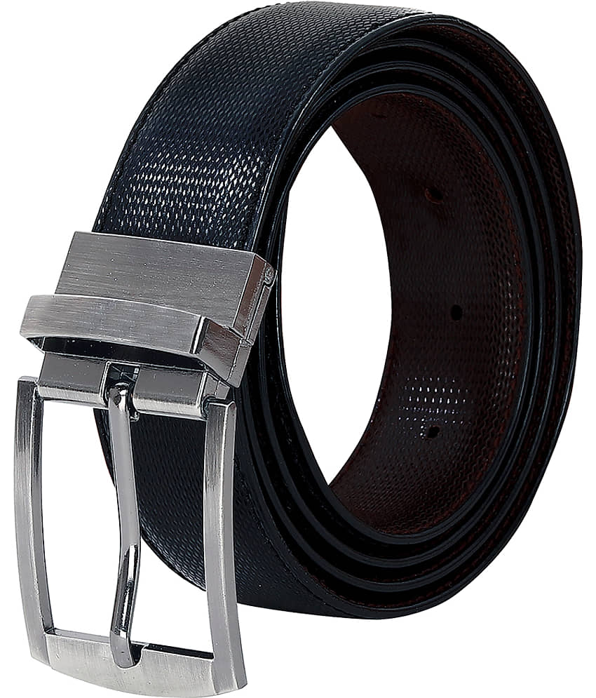 Leather World - Synthetic Men's Reversible Belt ( Pack of 1 )