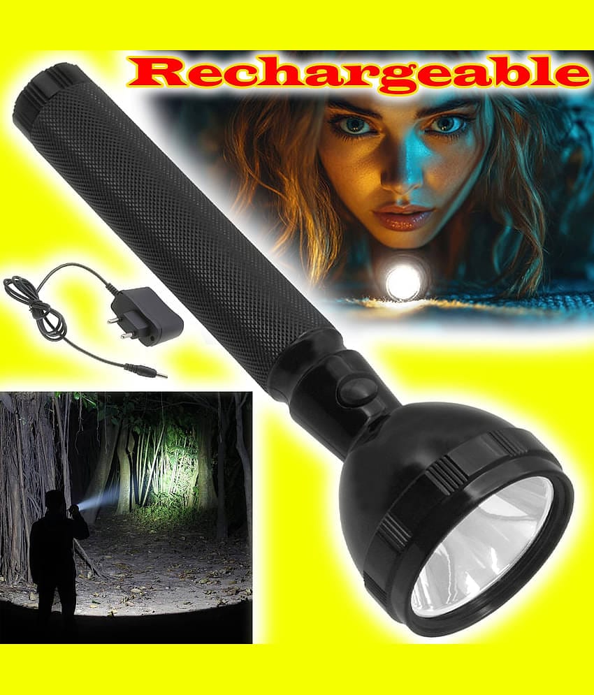 JMALL - 2W Rechargeable Flashlight Torch ( Pack of 1 )