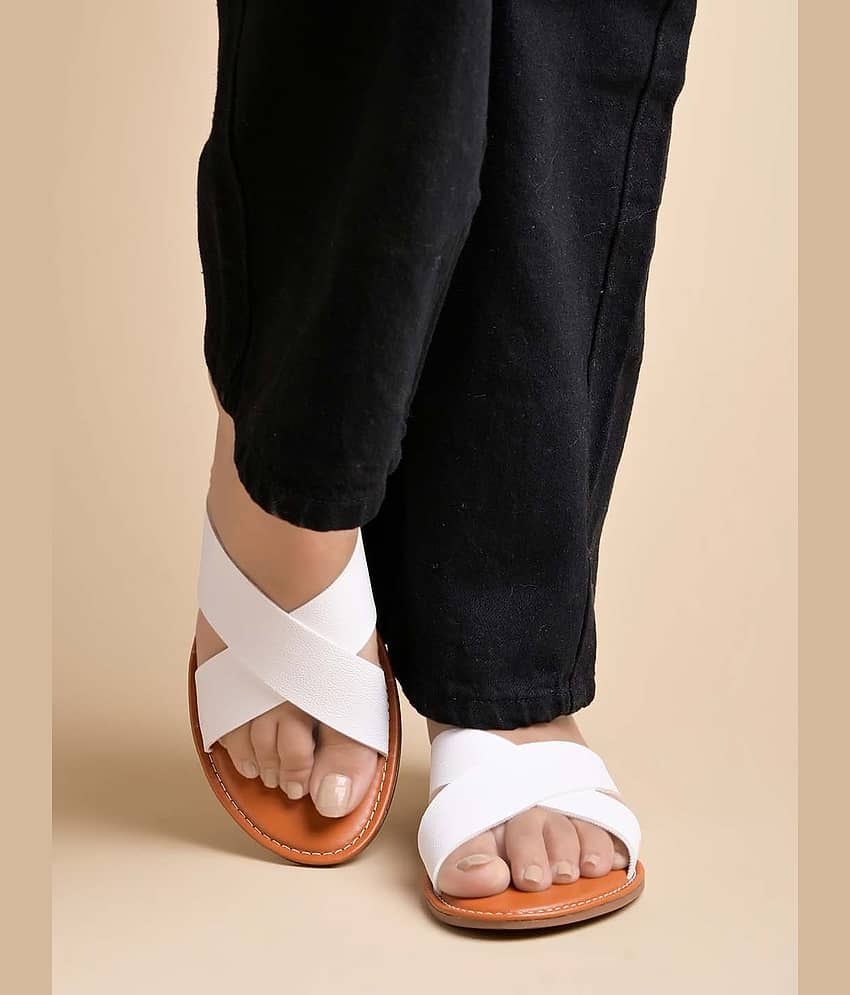 Stylestry White Women's Flats