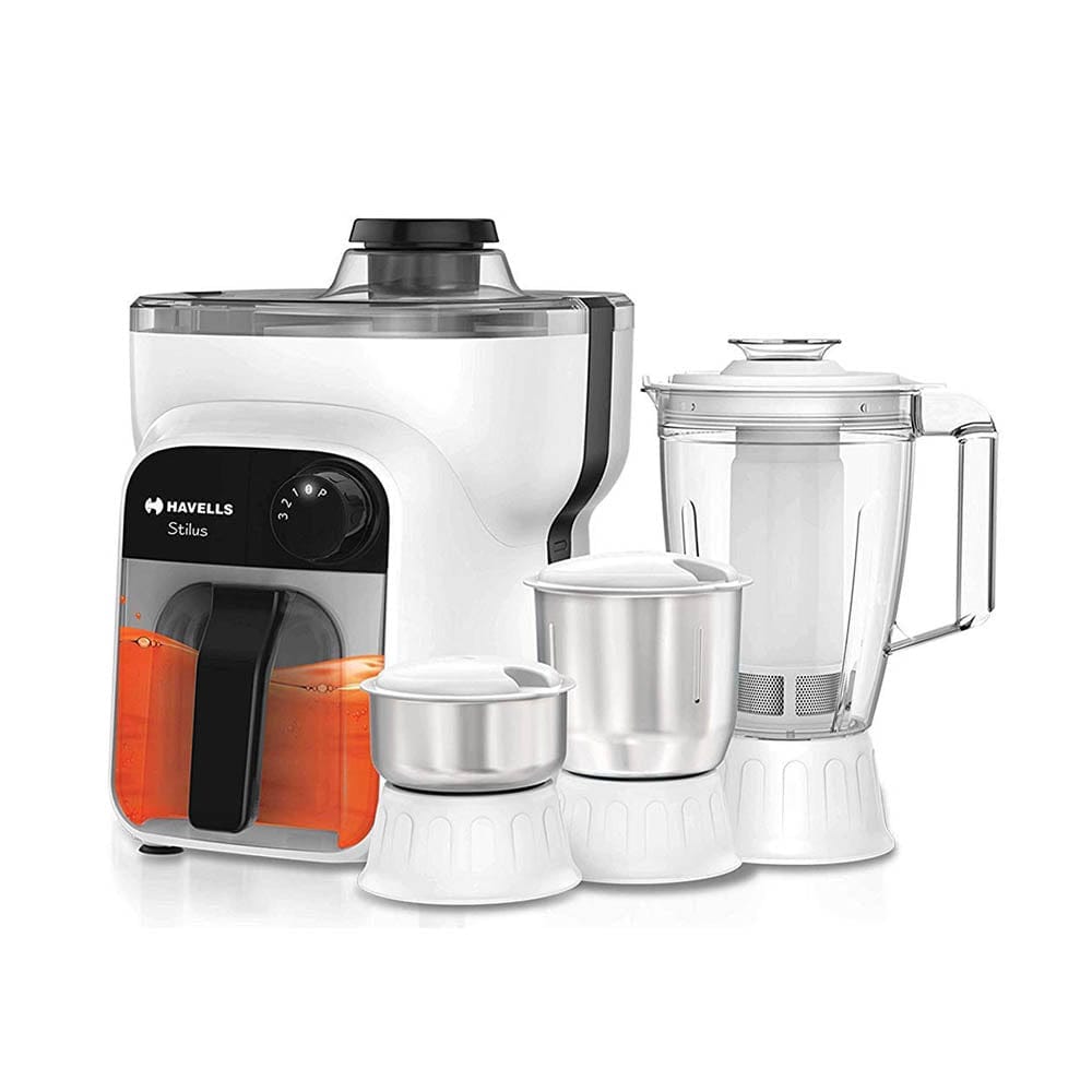HAVELLS STILUS 4 JAR 500W JUICER MIXER GRINDER HAVELLS STILUS 4 JAR 500W JUICER MIXER GRINDER - White