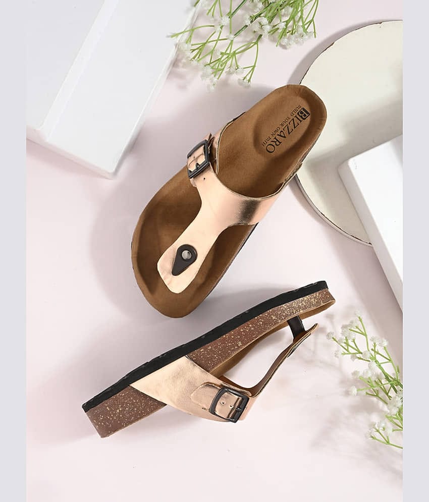 BIZZARO Rose Gold Women's Flats