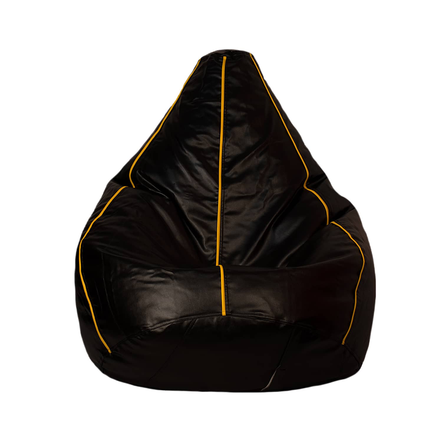 Craftlayout Strip Bean Bag Cover Black Yellow XXXL