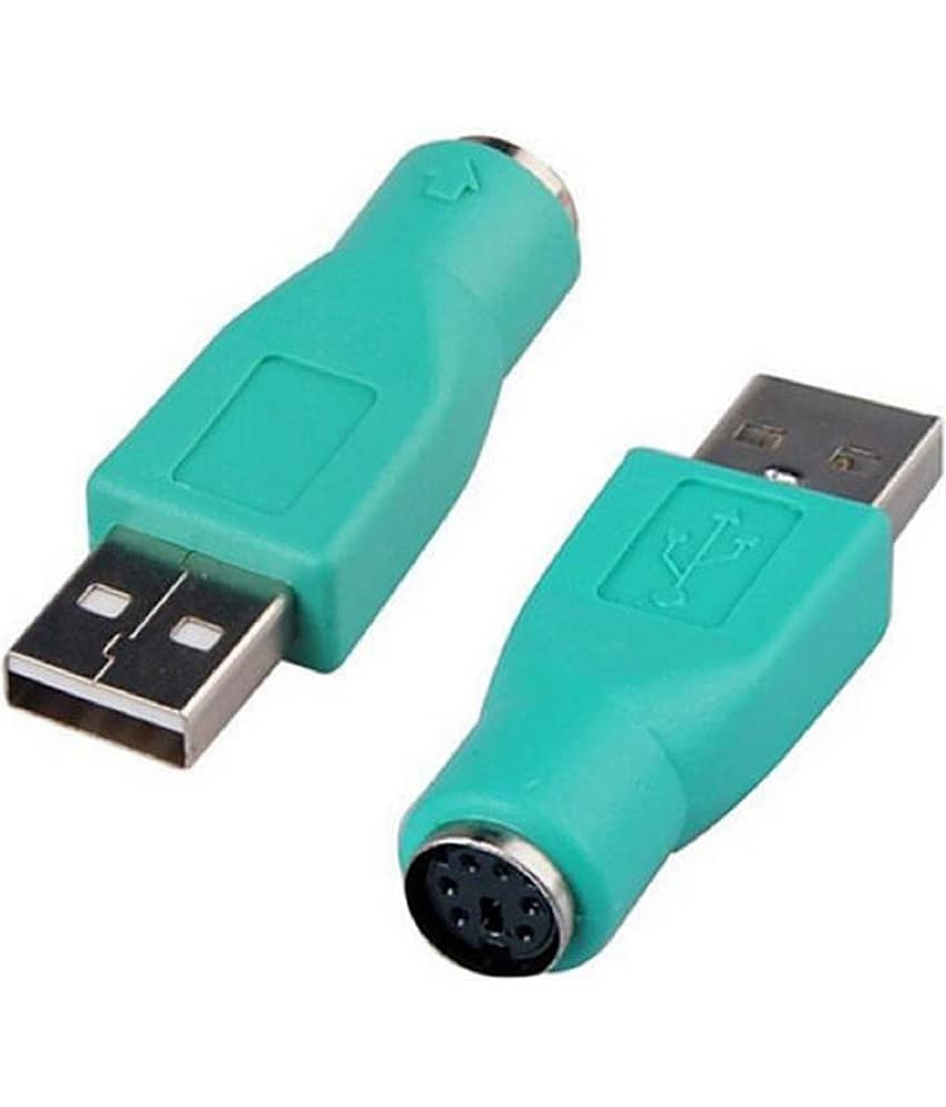 EKRAJ USB Male to PS2 Female Converter for Computer Keyboard Mouse and Other Device