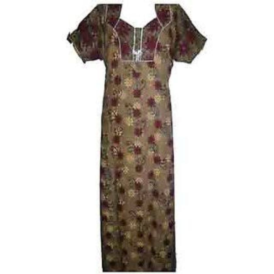 Women's Floral Patterned Nightgown