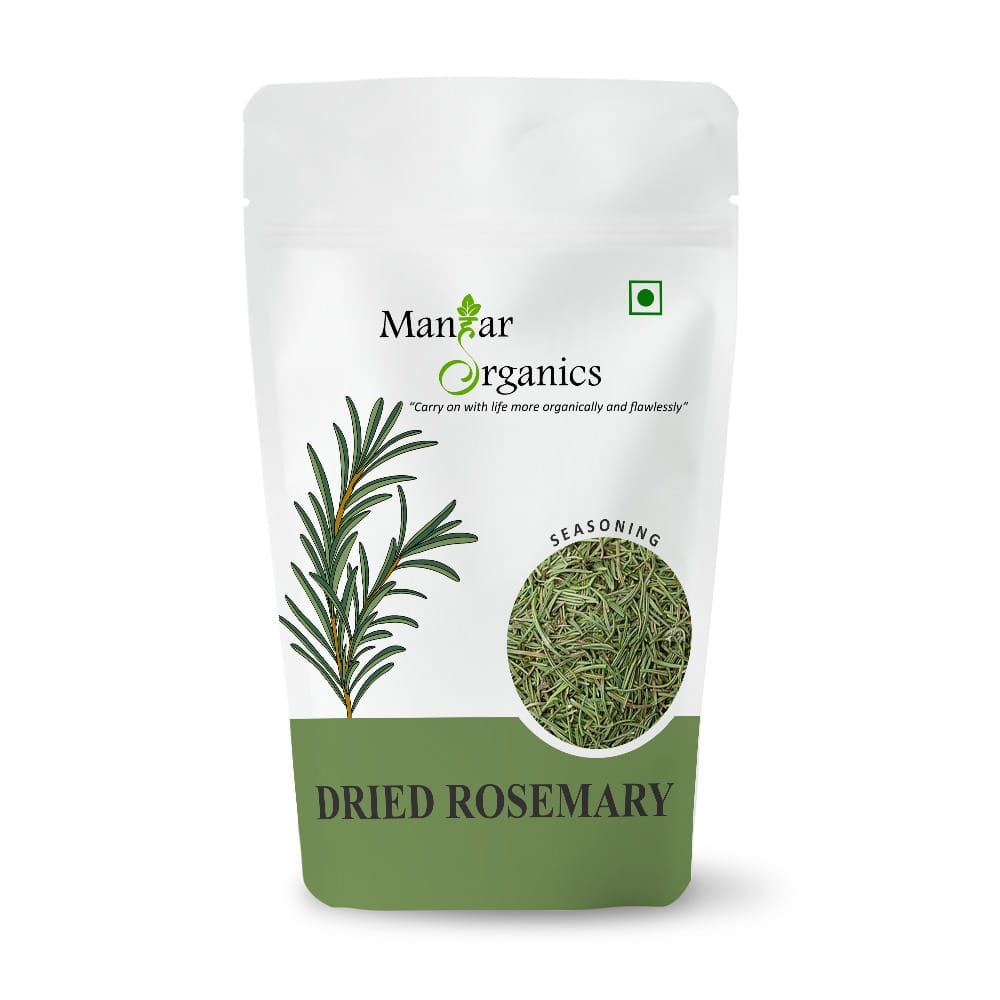 ManHar Organics Dried Rosemary Leaves 500gm | Aromatic Herb for Cooking, Seasoning, Marinades & Baking | Mediterranean Flavor | Rosemary Herbal Tea for Hair Growth