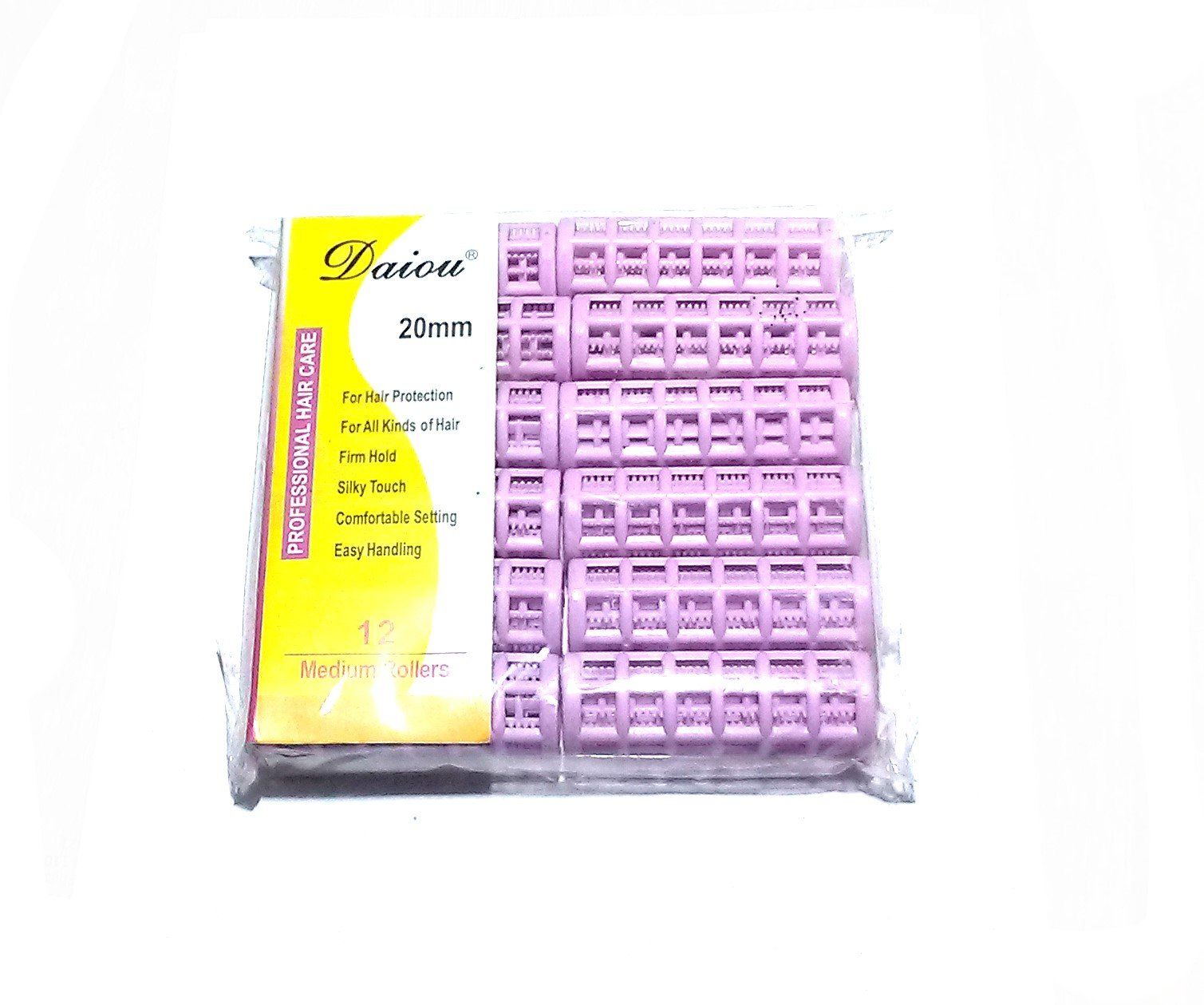 Nawani Medium Self Holding Rollers Pack of 12 Hair Curler Size 6/2 cm