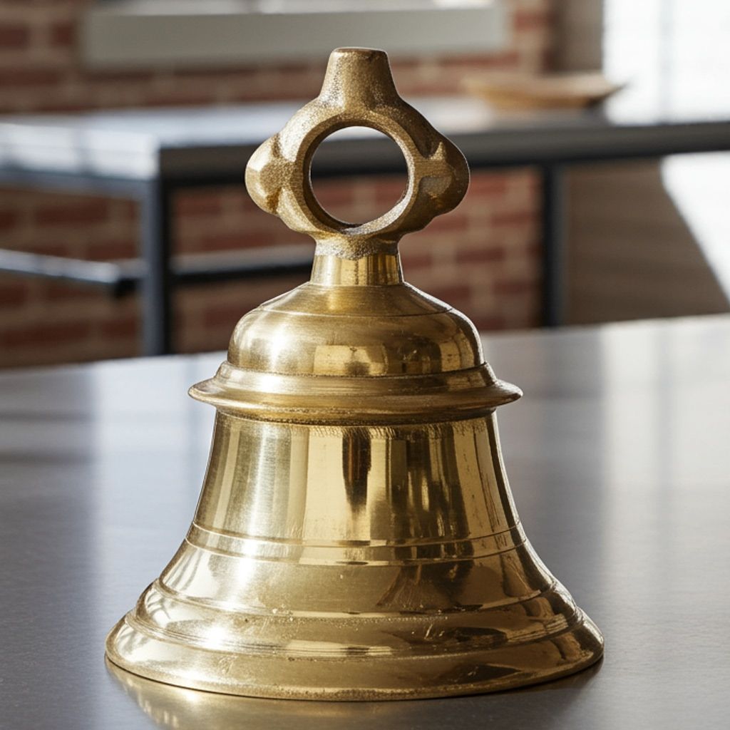 Wall Hanging Temple Bell, Ghanta, Height : 9 Inch (BSMAS823 E)