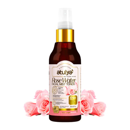 Atulya Rose Water Facial Mist Toner | Refreshing and Hydrating - 150ml Atulya Rose Water Facial Mist Toner | Refreshing and Hydrating - 150ml