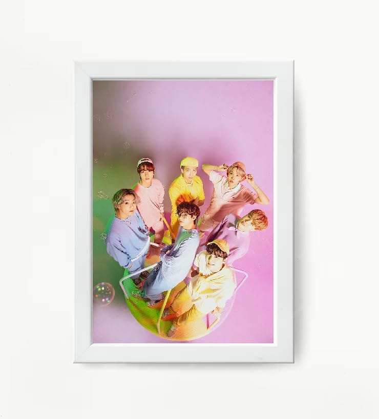 NOKKES Bts Army Bangtan Boy V suga J-Hope Jungkook Jin Jimin Rm 5X7 Inch Size Photo Frame Photo Home Office_AQW231
