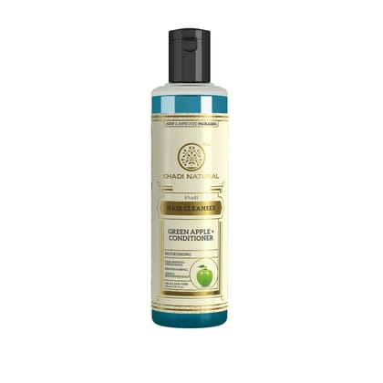 Khadi Natural Green Apple Conditioner With Hair Cleanser - 210ml Sale Khadi Natural Green Apple Conditioner With Hair Cleanser - 210ml Sale