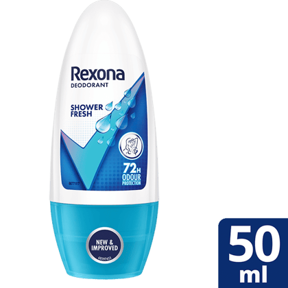 Rexona Shower Fresh Underarm Roll On Deodorant For Women|| 50 ml