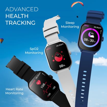 beatXP Marv Raze Smartwatch with 1.96" HD Display, Bluetooth Calling, AI Voice Assistant, Health & Fitness Tracking (Free Size | Color As Per Stock Availability)