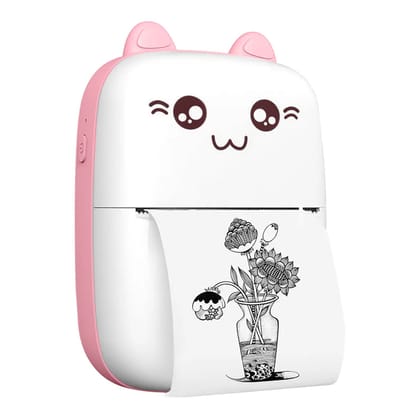 Vaku Luxos Mini Bluetooth Thermal Printer, Inkless Pocket Printer - Pink