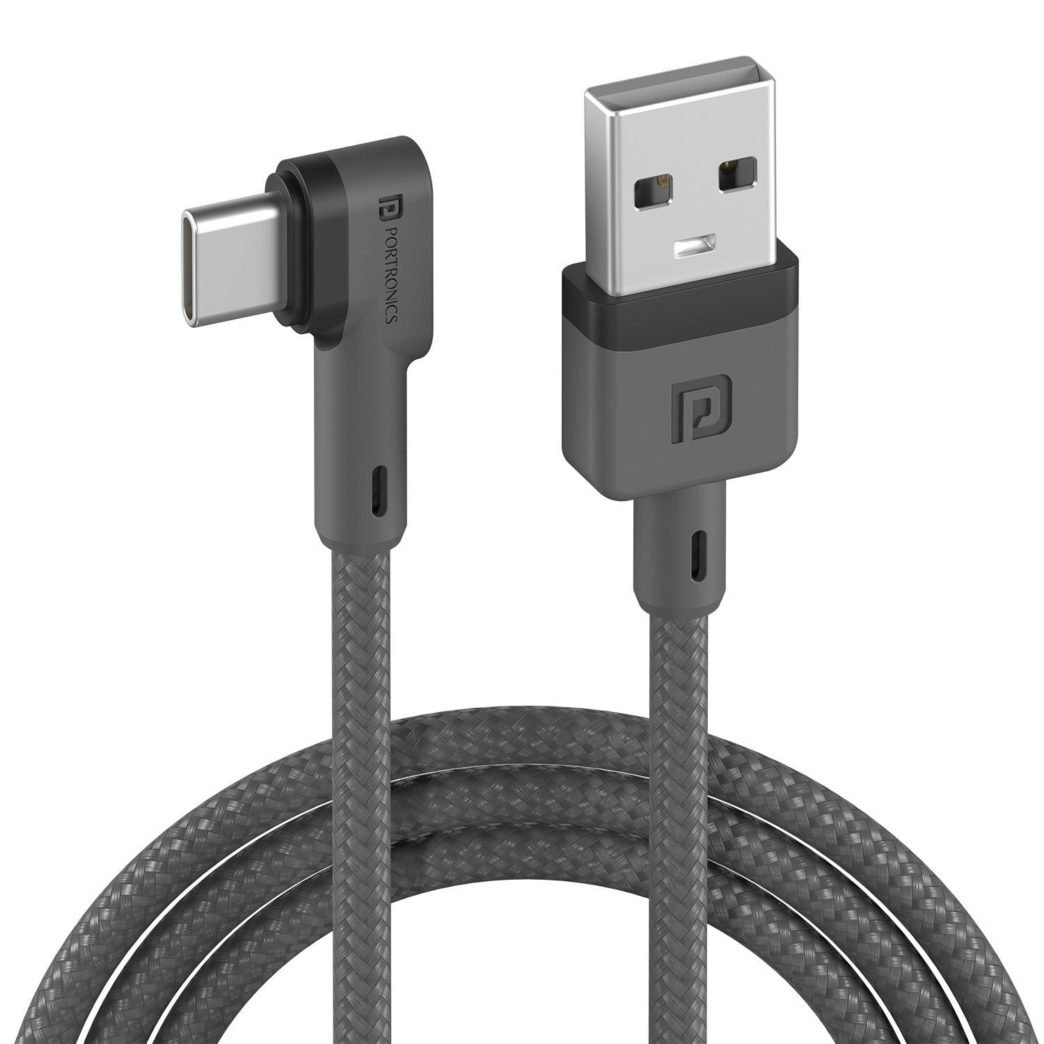 Portronics Konnect L Type C Charge & Sync Function, Quality Material, 1.2-Meter Long, Uiversal Compatibility