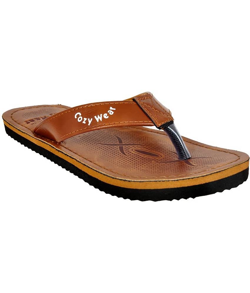 Cozy Wear Tan Flip Flops