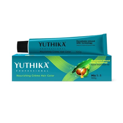 Yuthika Professional Creme Hair Color 8.34 Light Golden Copper Blonde 100gm, Permanent Hair Colour for Women & Men