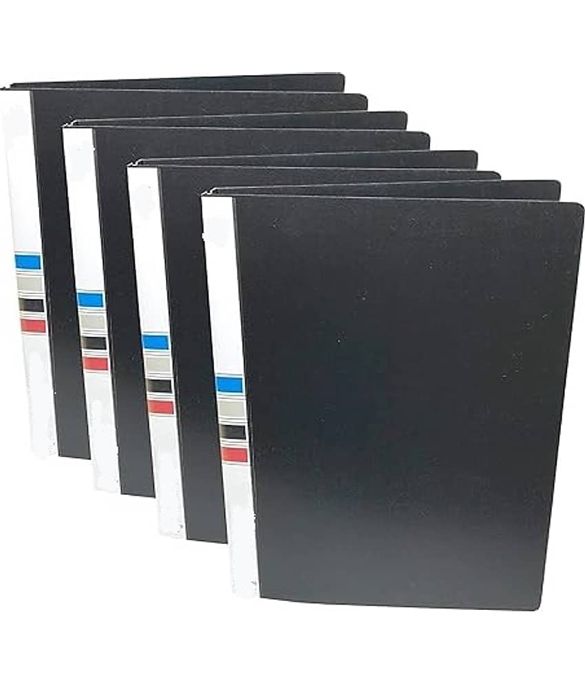 Eclet Black Clip File ( Pack of 4 )